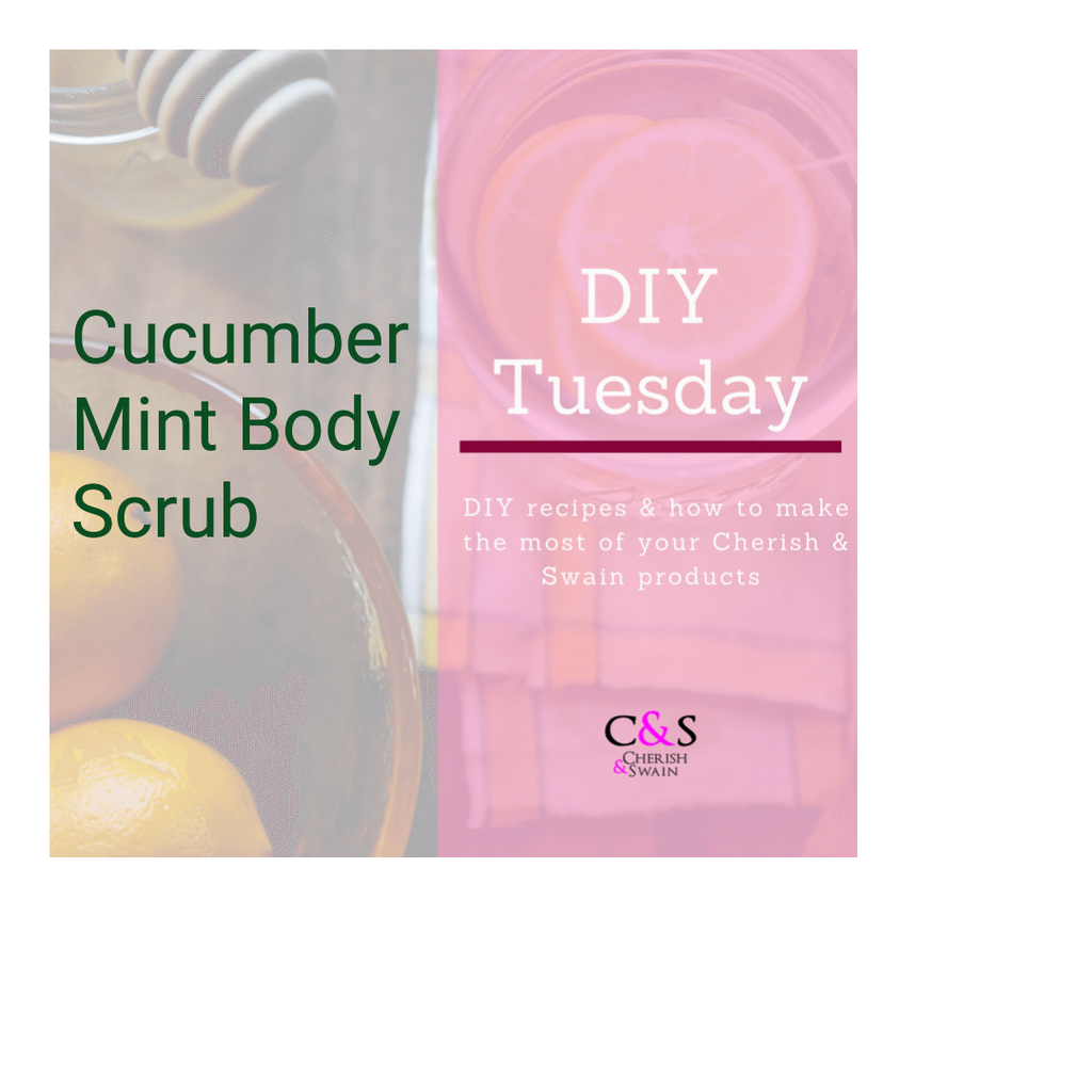 DIY Cucumber Mint Body Scrub