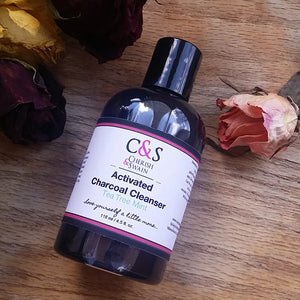 Charcoal and Aloe Liquid Cleanser- A blend of Activated Charcoal, Aloe and other key ingredients